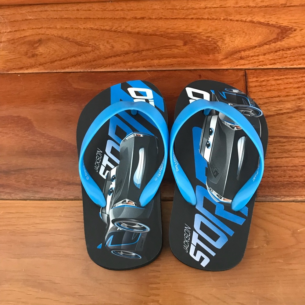 Disney Cars Jackson Storm sandals/flip flops